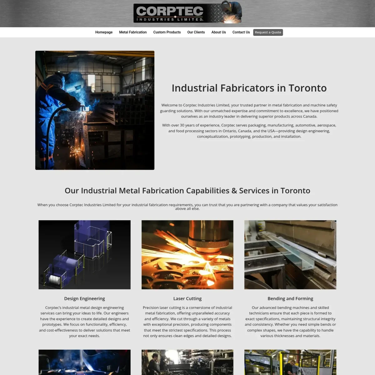 our corptec industries limited seo service