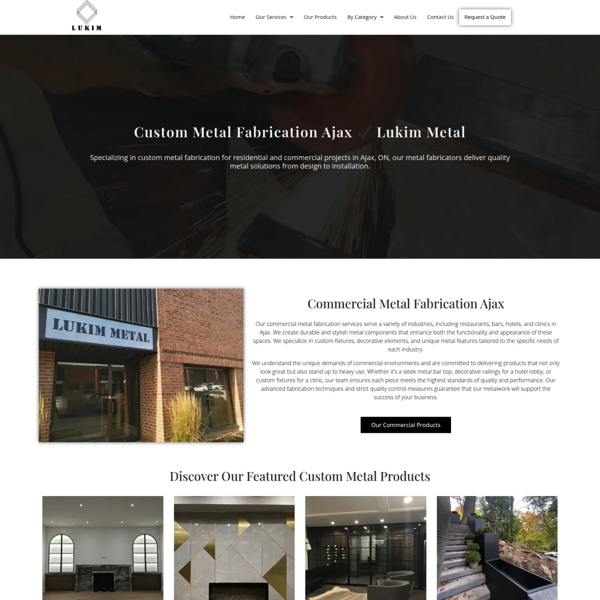 Website Design For Metal Fabricators in Ajax